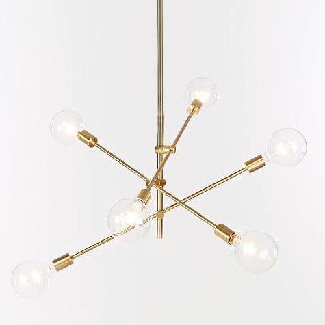 Люстра Lambert Fils Studio Cliff Pendant 6 Золотой в Челябинске | Loft Concept 