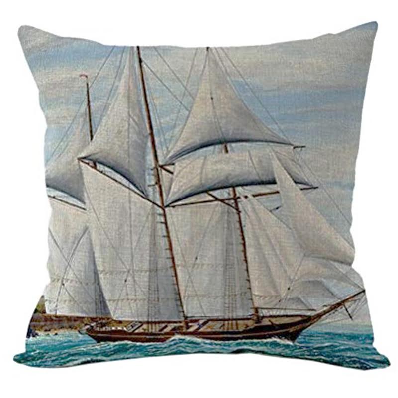 Декоративная подушка Stile Marino Ship Мульти Декоративная подушка Stile Marino Ship Мульти в Челябинске | Loft Concept
