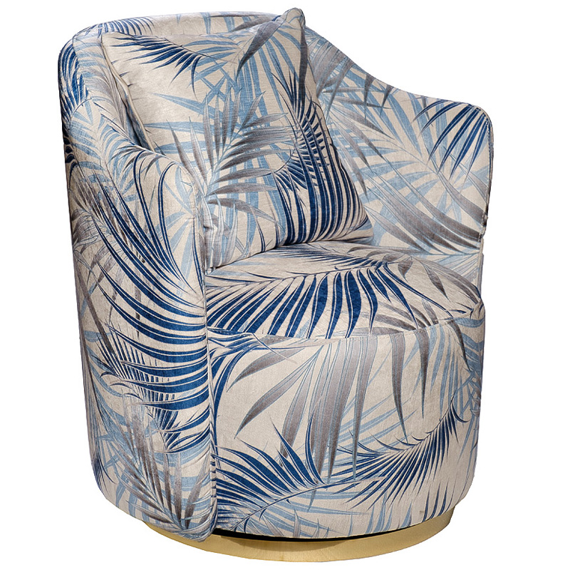 Кресло Foliage Grey Armchair Серый Бежево-серый Синий Голубой Золотой Кресло Foliage Grey Armchair Серый Бежево-серый Синий Голубой Золотой в Челябинске | Loft Concept
