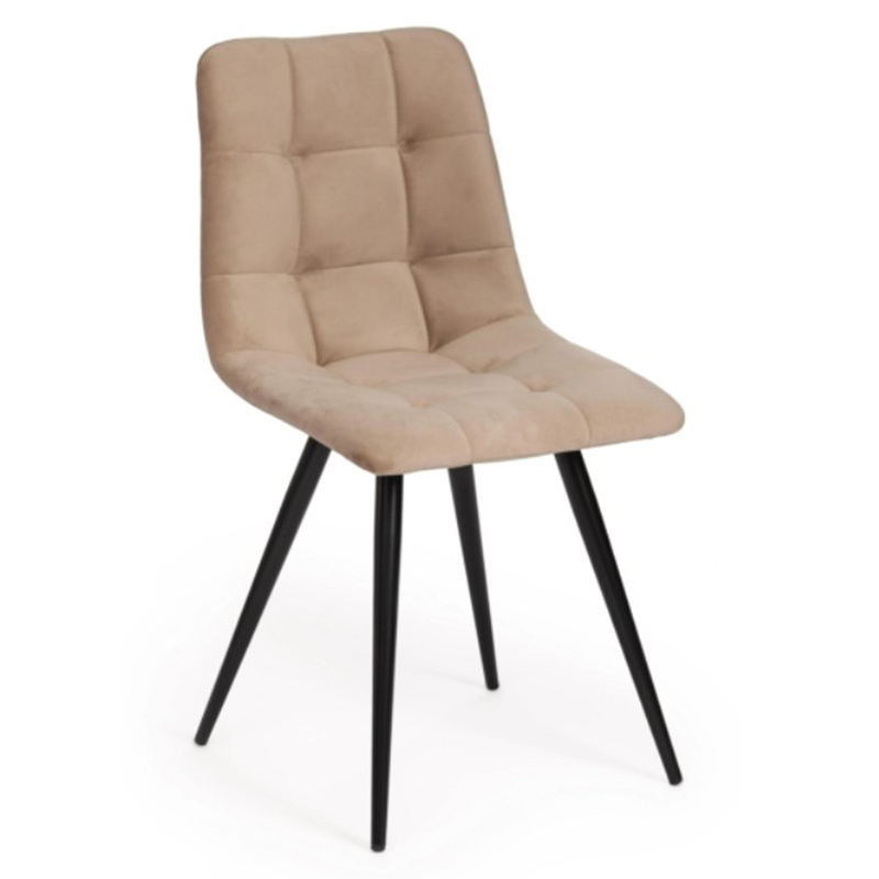 Стул Nancy Beige Chair Бежевый Черный Стул Nancy Beige Chair Бежевый Черный в Челябинске | Loft Concept