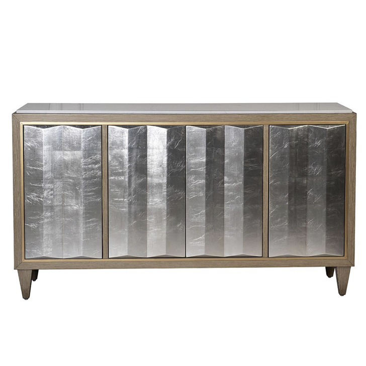 Комод Fold Pattern Commode Бежево-серый Белый Комод Fold Pattern Commode Бежево-серый Белый в Челябинске | Loft Concept