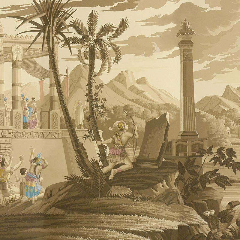 Обои ручная роспись The Incas Rose des Sables on scenic paper Обои ручная роспись The Incas Rose des Sables on scenic paper в Челябинске | Loft Concept