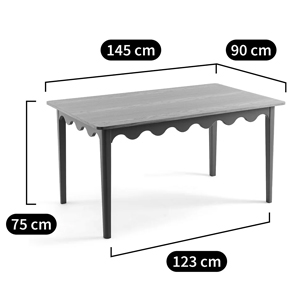 Деревянный обеденный стол Wavy Wooden Dining Table Green Деревянный обеденный стол Wavy Wooden Dining Table Green в Челябинске