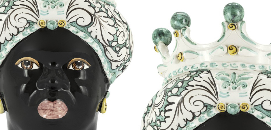 Ваза VASE MORO LADY CROWN turquoise Ваза VASE MORO LADY CROWN turquoise - Loft-Concept в Челябинске