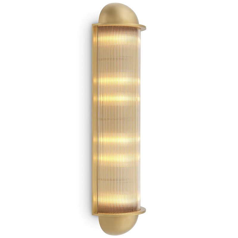 Настенный светильник Eichholtz Wall Lamp Paolino Латунь Прозрачное Стекло Настенный светильник Eichholtz Wall Lamp Paolino Латунь Прозрачное Стекло в Челябинске | Loft Concept