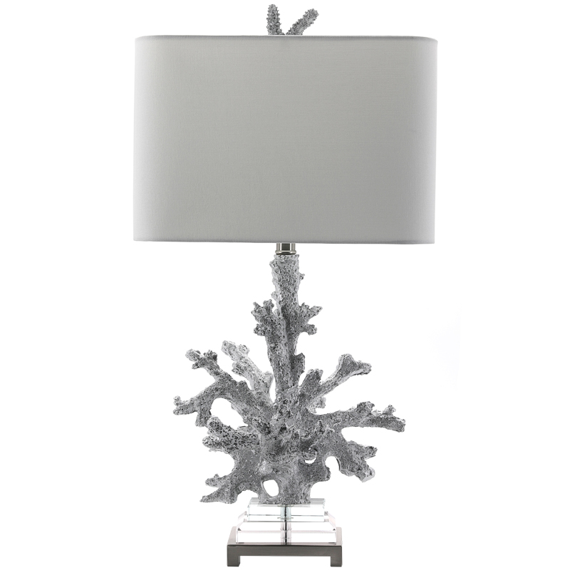 Настольная лампа Coral Grey Table Lamp Серый Прозрачный Настольная лампа Coral Grey Table Lamp Серый Прозрачный в Челябинске | Loft Concept