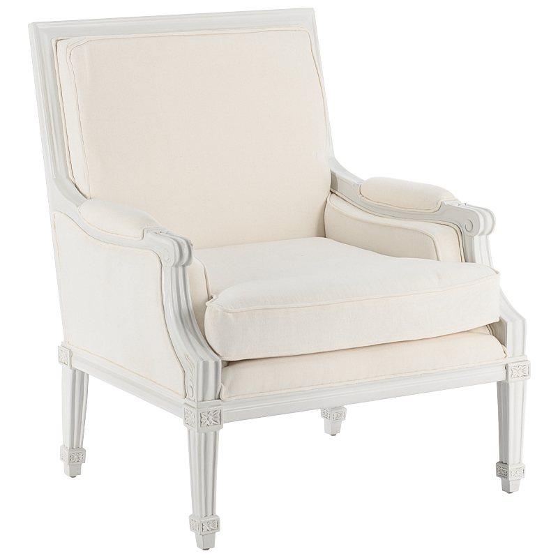 Кресло French Provence Armchair Ferrand ivory Белый ivory ( слоновая кость ) Кресло French Provence Armchair Ferrand ivory Белый ivory ( слоновая кость ) в Челябинске | Loft Concept
