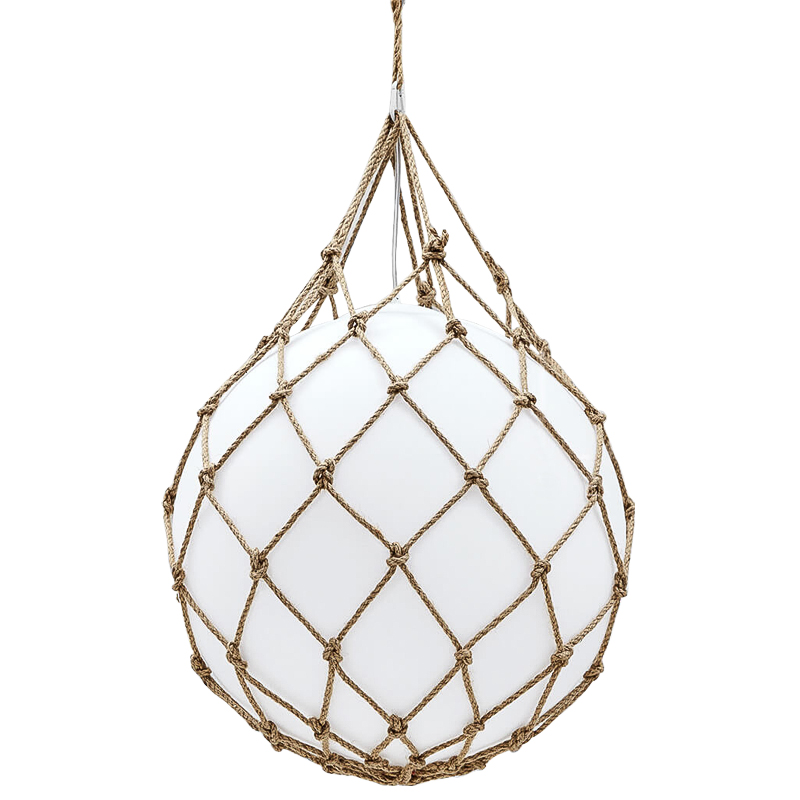 Подвесной светильник Ball in Net Pendant Белый Бежевый Подвесной светильник Ball in Net Pendant Белый Бежевый в Челябинске | Loft Concept