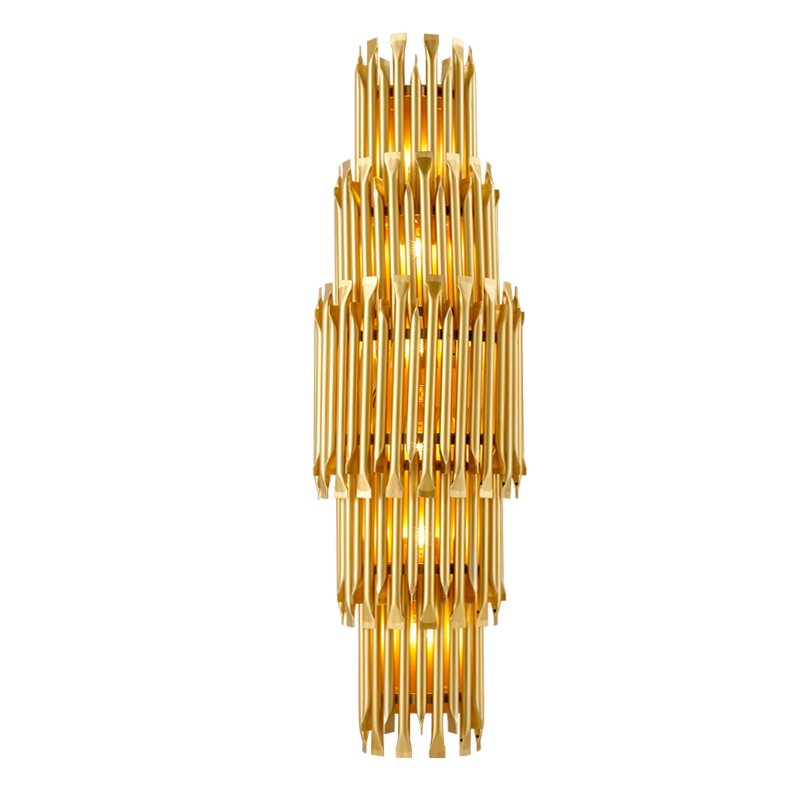 Бра MATHENY V WALL LAMP by DELIGHTFULL Gold Глянцевое золото матовое золото Бра MATHENY V WALL LAMP by DELIGHTFULL Gold Глянцевое золото матовое золото в Челябинске | Loft Concept
