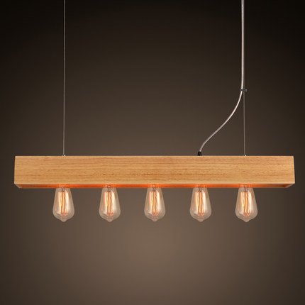 Люстра Loft Wooden Lighting Line Pendant Белый дуб Люстра Loft Wooden Lighting Line Pendant Белый дуб в Челябинске | Loft Concept
