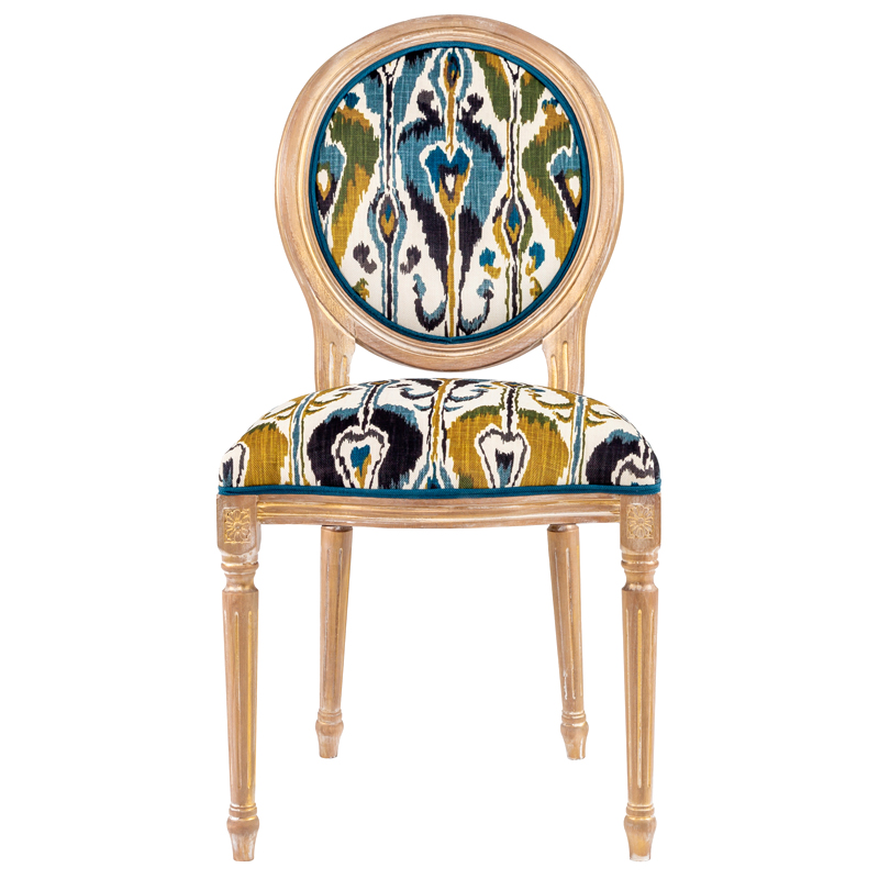 Стул из натурального бука Ikat Pattern Золотой Мульти Стул из натурального бука Ikat Pattern Золотой Мульти в Челябинске | Loft Concept