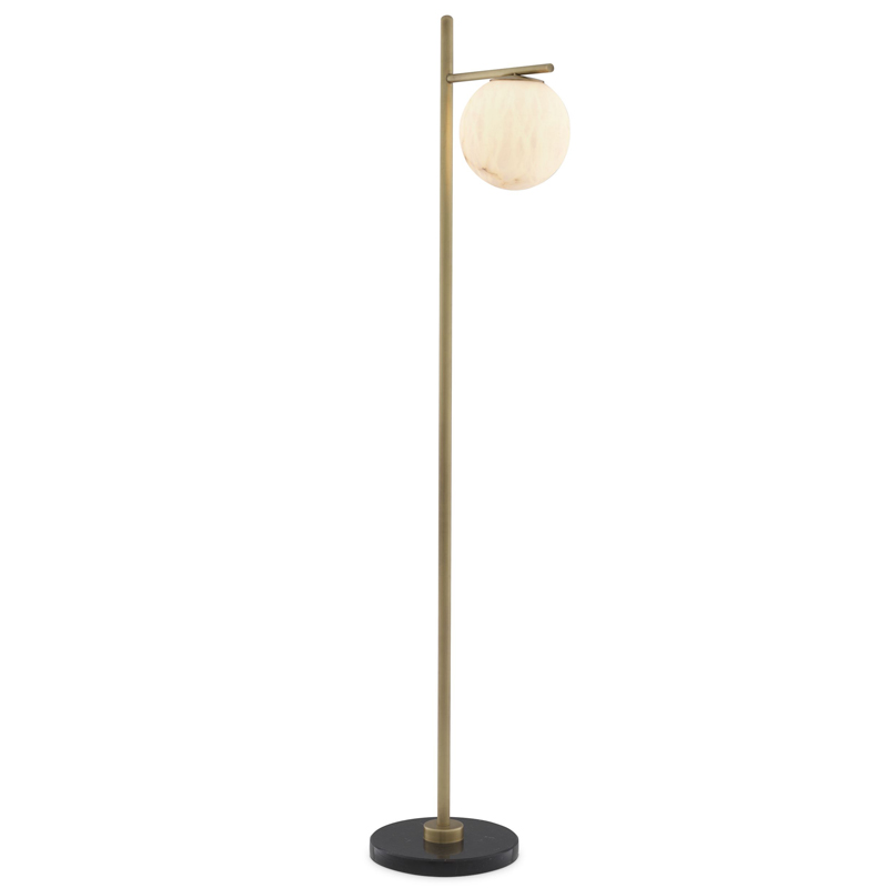 Торшер Eichholtz Floor Lamp Faloria Белый Латунь Античная полированная Черный Мрамор Nero Торшер Eichholtz Floor Lamp Faloria Белый Латунь Античная полированная Черный Мрамор Nero в Челябинске | Loft Concept