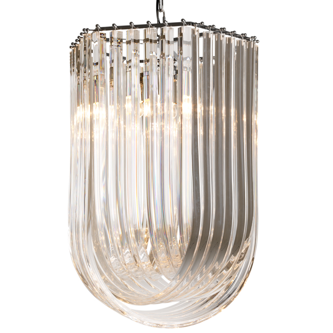 Люстра Chandelier Caserta Прозрачный (Transparent) Никель Люстра Chandelier Caserta Прозрачный (Transparent) Никель в Челябинске | Loft Concept