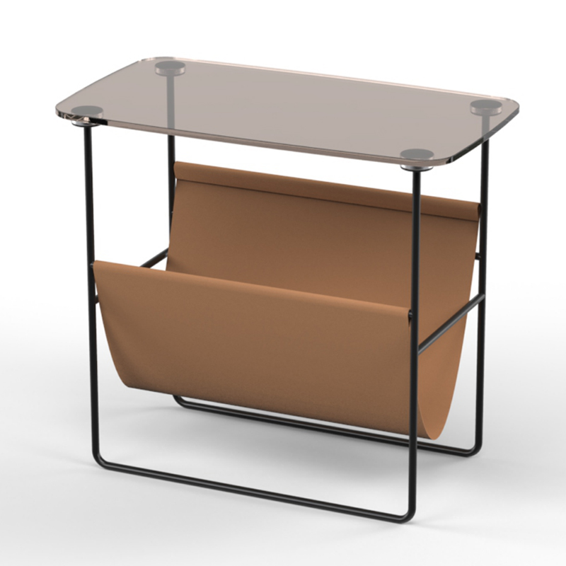 Стол Convenience Table Черный Прозрачный черный Терракотовый Стол Convenience Table Черный Прозрачный черный Терракотовый в Челябинске | Loft Concept