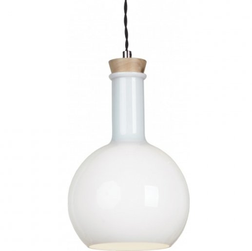 Подвесной светильник Glass Bottle Light 3 Белый Подвесной светильник Glass Bottle Light 3 Белый в Челябинске | Loft Concept