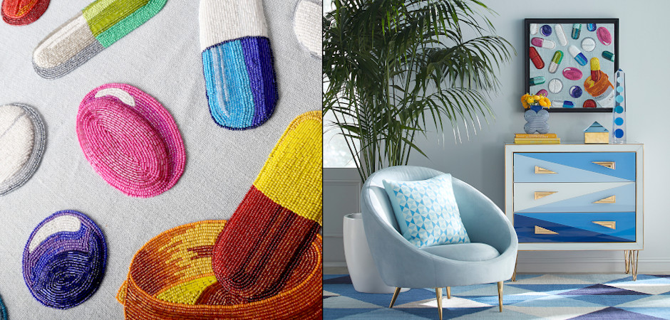 Панно Jonathan Adler HAPPY PILLS BEADED WALL ART Панно Jonathan Adler HAPPY PILLS BEADED WALL ART - Loft-Concept в Челябинске
