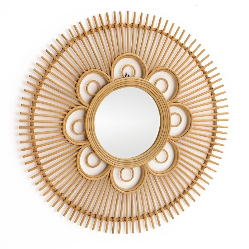 Зеркало Mirror Rattan Round D90  в Челябинске | Loft Concept 