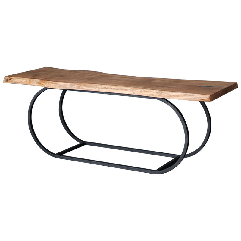 Кофейный стол Rhydian Industrial Metal Rust Coffee Table Светлый дуб Черный Кофейный стол Rhydian Industrial Metal Rust Coffee Table Светлый дуб Черный в Челябинске | Loft Concept