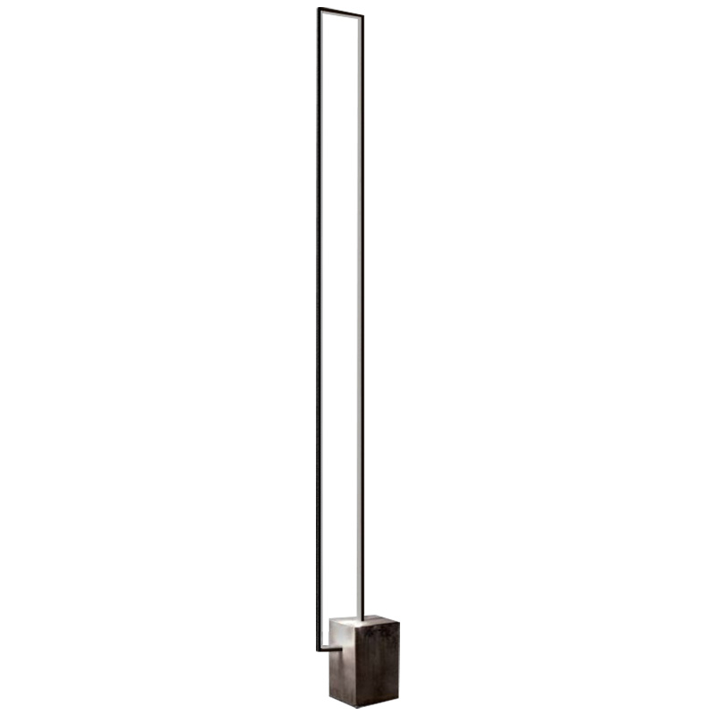 Торшер Лофт Светодиодный Rectangular Vertical LED Floor Lamp Черный Серый бетон Торшер Лофт Светодиодный Rectangular Vertical LED Floor Lamp Черный Серый бетон в Челябинске | Loft Concept