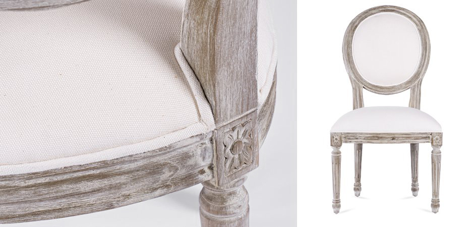 Стул REGENCY MEDALLION CHAIR Avory Linen Стул REGENCY MEDALLION CHAIR Avory Linen - Loft-Concept в Челябинске