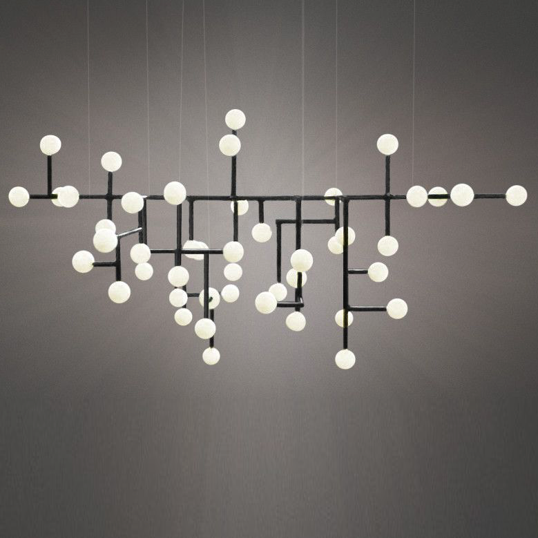 Подвесной светильник Chandelier Ingegerd Raman Lampkrona Черный Белый Подвесной светильник Chandelier Ingegerd Raman Lampkrona Черный Белый в Челябинске | Loft Concept