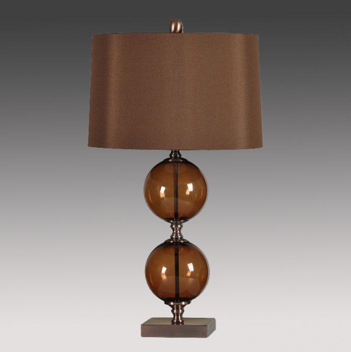 Настольная лампа Brown Glass Коричневый Настольная лампа Brown Glass Коричневый в Челябинске | Loft Concept