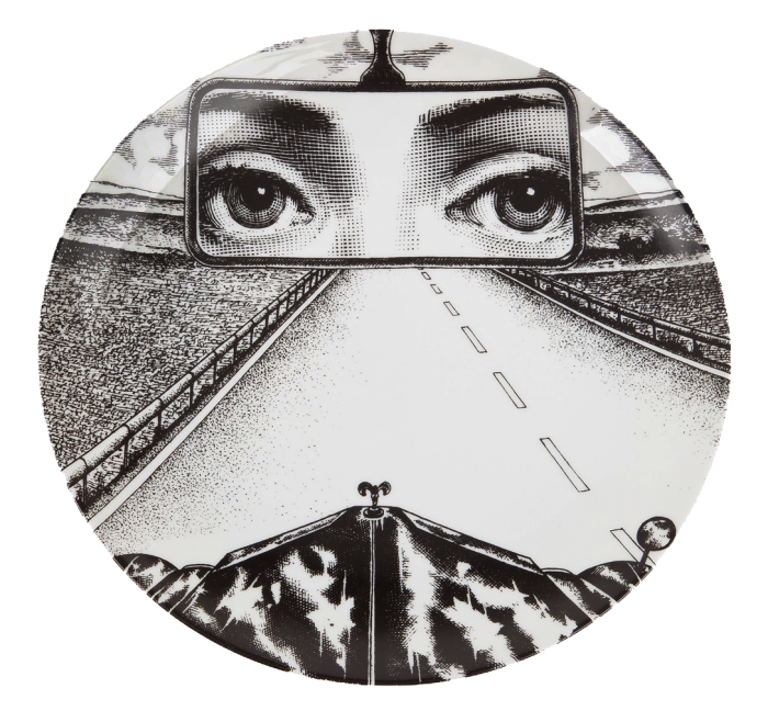 Декоративная тарелка Fornasetti 321 Черный Декоративная тарелка Fornasetti 321 Черный в Челябинске | Loft Concept