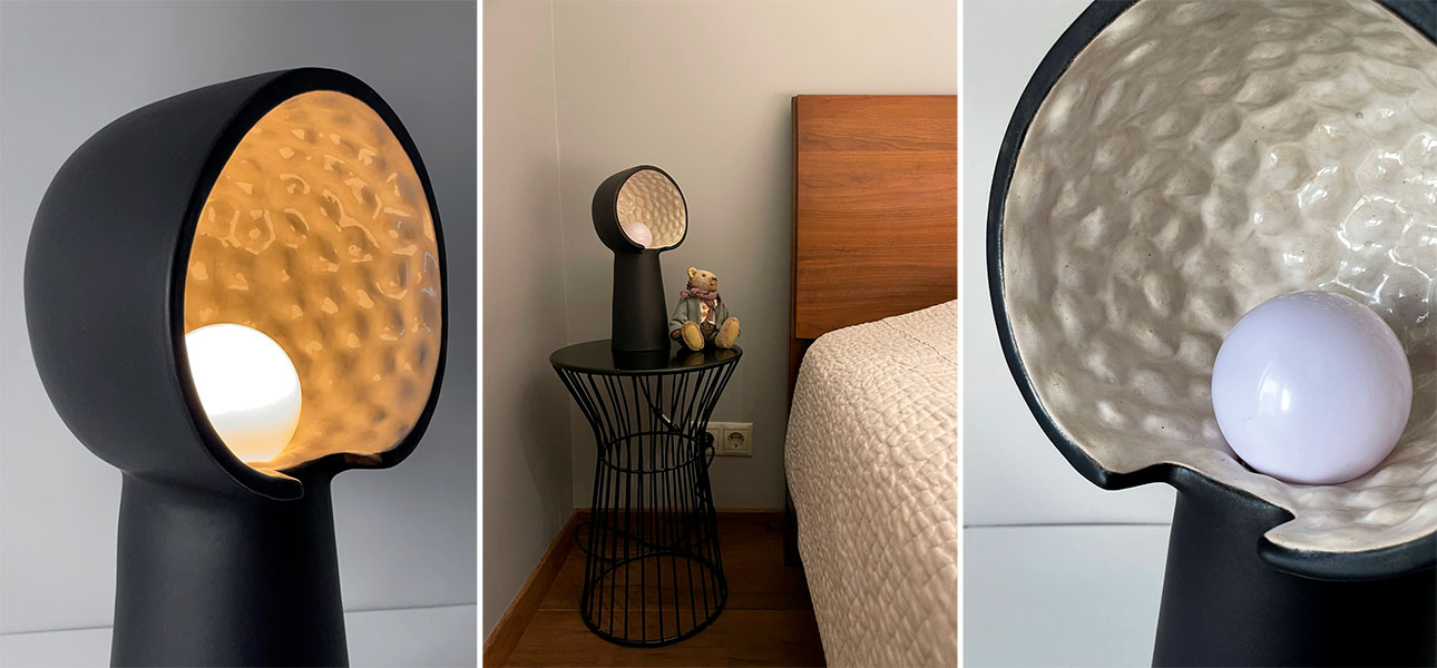 Настольные лампы  KENI big (чёрный) - фото