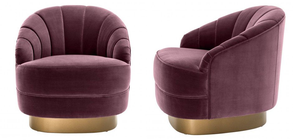 Кресло Eichholtz Chair Hadley Purple Кресло Eichholtz Chair Hadley Purple - Loft-Concept в Челябинске