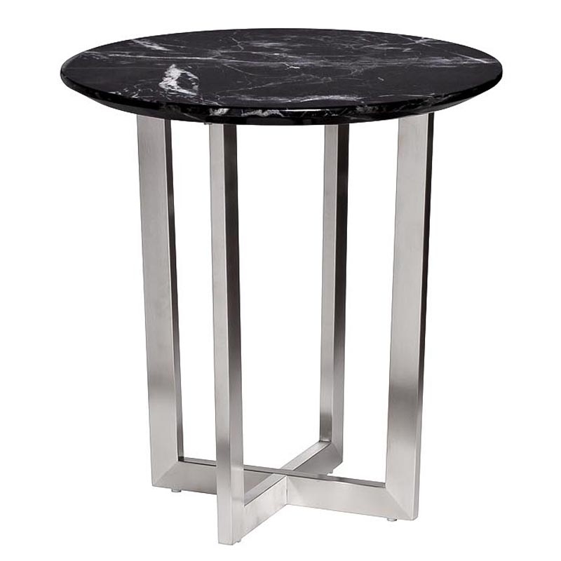 Приставной стол Adamson Side Table Серебряный Приставной стол Adamson Side Table Серебряный в Челябинске | Loft Concept