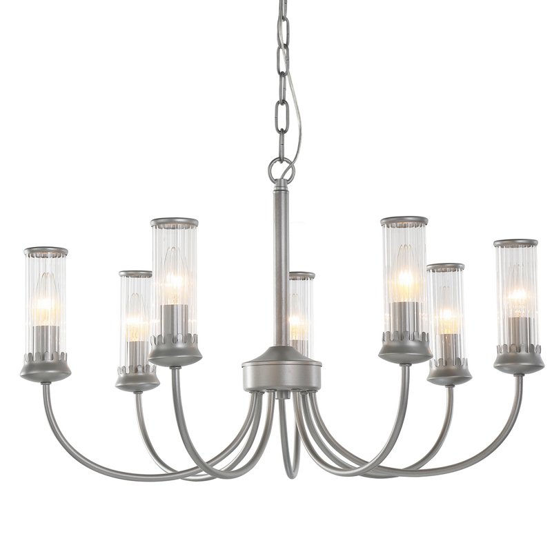 Люстра Morgane Chandelier silver 66 Серебряный Прозрачный Люстра Morgane Chandelier silver 66 Серебряный Прозрачный в Челябинске | Loft Concept