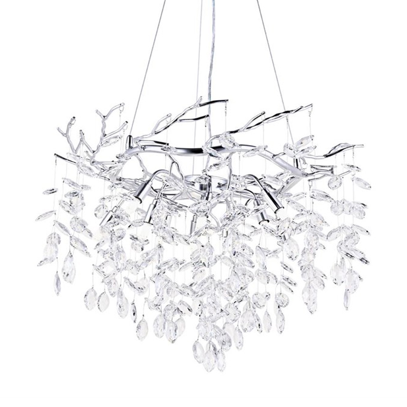 Люстра Floes Silver Хрустальная Серебряный Люстра Floes Silver Хрустальная Серебряный в Челябинске | Loft Concept
