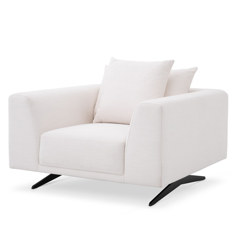 Кресло Eichholtz Chair Endless white Белый Темная бронза Кресло Eichholtz Chair Endless white Белый Темная бронза в Челябинске | Loft Concept