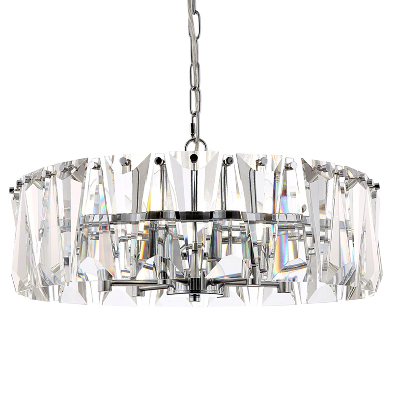Люстра Ruby Crystal Chandelier Chrome 53 Хром Прозрачное Стекло Люстра Ruby Crystal Chandelier Chrome 53 Хром Прозрачное Стекло в Челябинске | Loft Concept