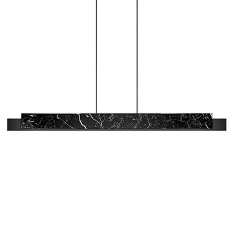 Люстра Leonce Marble Linear Chandelier Черный Черный Мрамор Nero Люстра Leonce Marble Linear Chandelier Черный Черный Мрамор Nero в Челябинске | Loft Concept