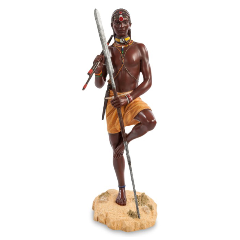 Статуэтка Tribal warrior Masai Коричневый Мульти Статуэтка Tribal warrior Masai Коричневый Мульти в Челябинске | Loft Concept