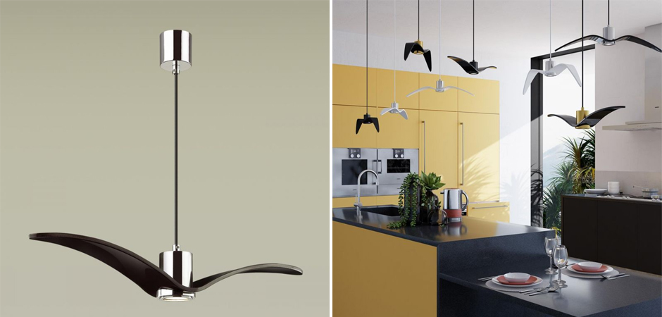Подвесной светильник Seagull Scope Chrome черный Подвесной светильник Seagull Scope Chrome черный - Loft-Concept в Челябинске