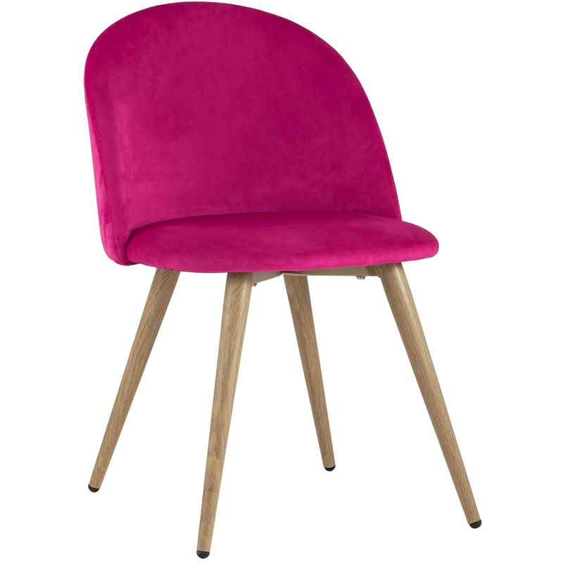 Стул Miruna Chair II Велюр Фуксия Фуксия Древесина Стул Miruna Chair II Велюр Фуксия Фуксия Древесина в Челябинске | Loft Concept