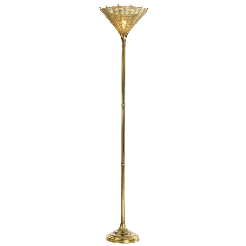 Торшер Eichholtz Floor Lamp Kon Tiki Винтажная латунь Торшер Eichholtz Floor Lamp Kon Tiki Винтажная латунь в Челябинске | Loft Concept