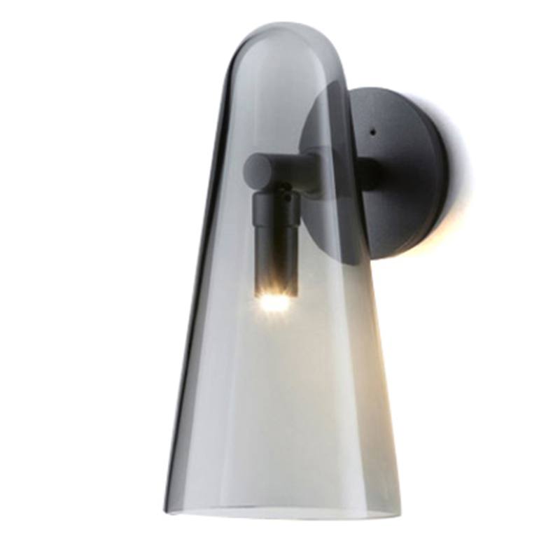 Бра Domi Sconce Smoky Черный Стекло Смок Бра Domi Sconce Smoky Черный Стекло Смок в Челябинске | Loft Concept