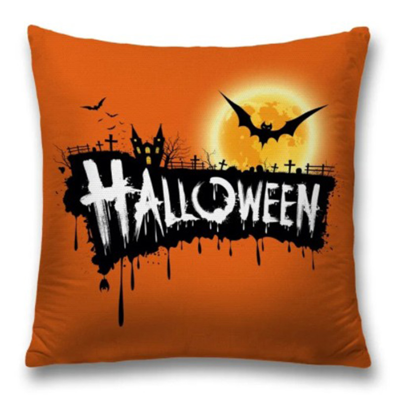 Подушка Halloween Оранжевый Черный Подушка Halloween Оранжевый Черный в Челябинске | Loft Concept