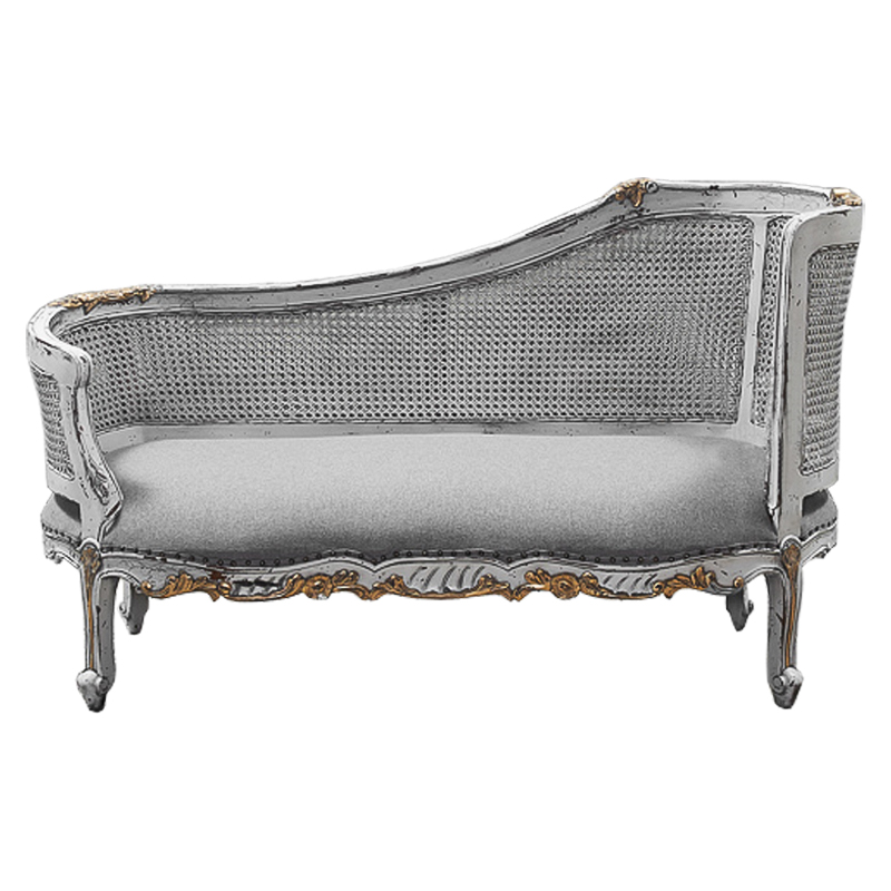 Кушетка Maria Antoinette Side Sofa Gray Серый в Челябинске | Loft Concept 