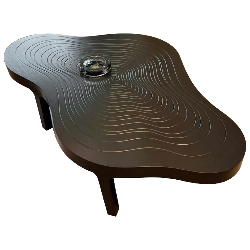 Кофейный стол Wade Curved Coffee Table Коричневый Кофейный стол Wade Curved Coffee Table Коричневый в Челябинске | Loft Concept