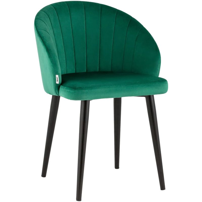 Стул Balsari Chair Изумрудно-Зеленый Велюр Изумрудный Черный Стул Balsari Chair Изумрудно-Зеленый Велюр Изумрудный Черный в Челябинске | Loft Concept