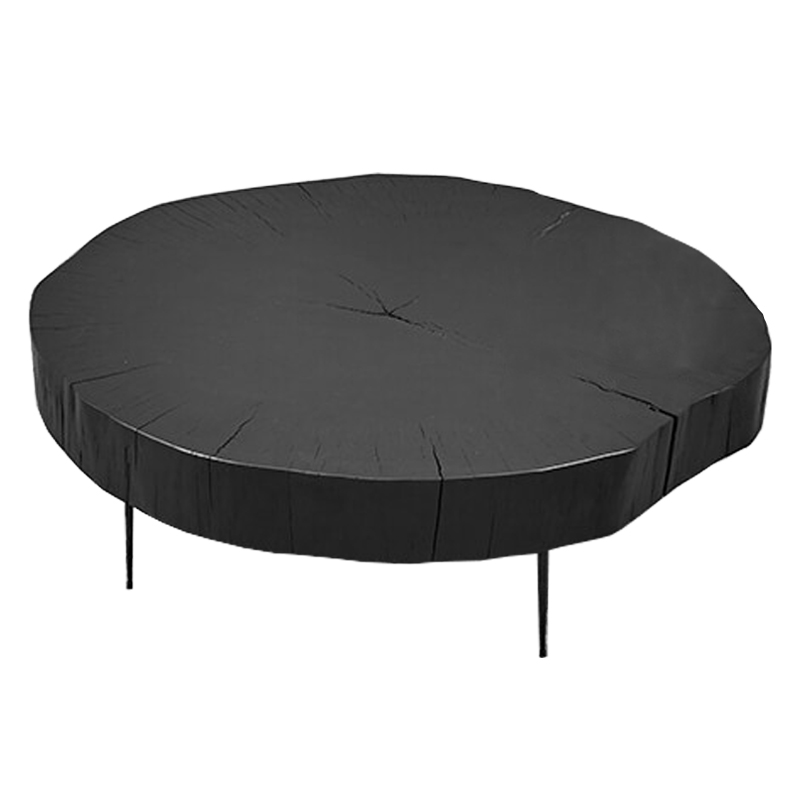 Кофейный стол Saw Cut Black Wood Coffee Table Черный Кофейный стол Saw Cut Black Wood Coffee Table Черный в Челябинске | Loft Concept