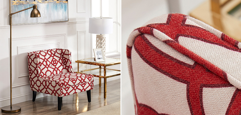 Кресло Red and White Ornament Кресло Red and White Ornament - Loft-Concept в Челябинске