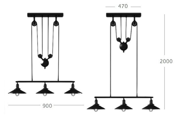 Люстра Loft Cone Pendant Balance Line 3 Люстра Loft Cone Pendant Balance Line 3 в Челябинске
