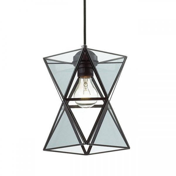 Подвесной светильник PolyPyramid Glass Pendant Прозрачный Подвесной светильник PolyPyramid Glass Pendant Прозрачный в Челябинске | Loft Concept