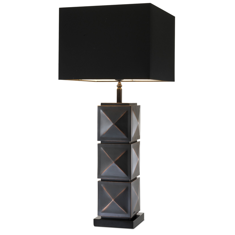 Настольная лампа Eichholtz Table Lamp Carlo Темная бронза Черный Настольная лампа Eichholtz Table Lamp Carlo Темная бронза Черный в Челябинске | Loft Concept
