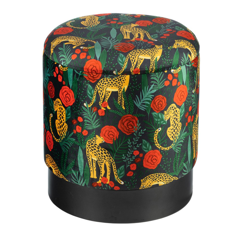 Пуф Bright PUF Print Черный Мульти Пуф Bright PUF Print Черный Мульти в Челябинске | Loft Concept